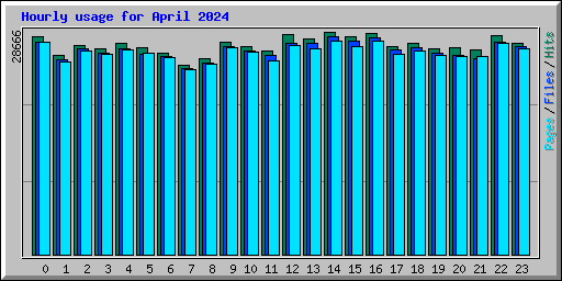 Hourly usage for April 2024